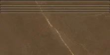 Ступень Kerranova Marble Trend 294x600 мм, MR, коричневая
