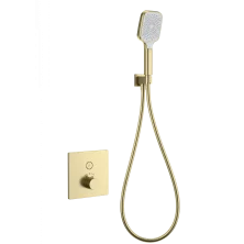 Смеситель для душа с термостатом встраиваемый WONZON & WOGHAND, Брашированное золото (WW-D1017-B-BG)