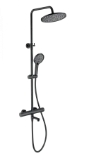 Душевая система с термостатом WONZON & WOGHAND, Черный матовый (WW-B3069-MB)