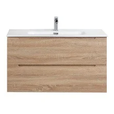 BelBagno Тумба с раковиной ETNA 100 см, подвесная Rovere Bianco, белая раковина