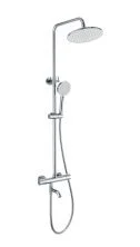 Душевая система с термостатом WONZON & WOGHAND INN 4, Хром (WW-B3047-A1-CR)