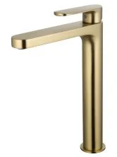 Смеситель для раковины высокий WONZON & WOGHAND, Брашированное золото (WW-H1034-BG)