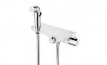 LEMARK Смеситель Solo с гигиеническим душем, хром/белый LM7169CW