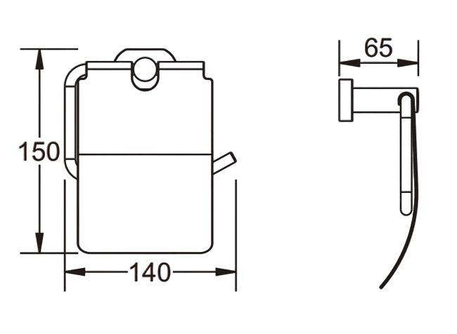 Приобрести держатель для туалетной бумаги с крышкой vieir v5109c черный