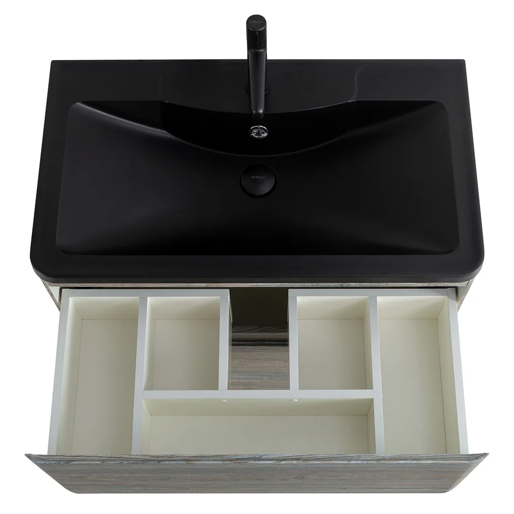 Приобрести belbagno тумба с раковиной albano 100 см, напольная pino scania, чёрная раковина