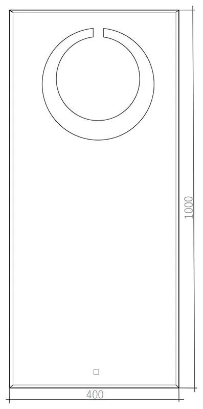 Приобрести azario зеркало лунар 40х100 см, белый, с подсветкой, сенсорный выключатель, фр-1544