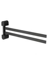 Полотенцедержатель поворотный WONZON & WOGHAND CARBON, Черный (WW-7731)