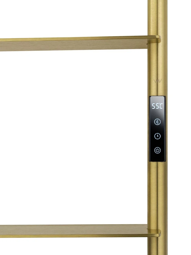 Приобрести полотенцесушитель электрический wonzon & woghand düsseldorf, брашированное золото (ww-a205-bg)