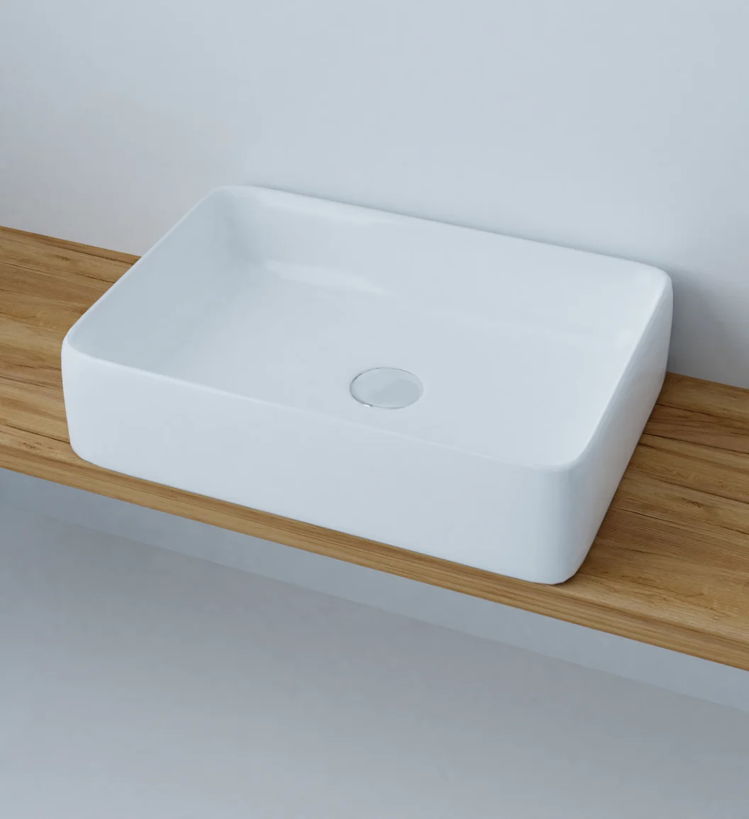 Приобрести azario раковина накладная 50х39см, белая az-2195