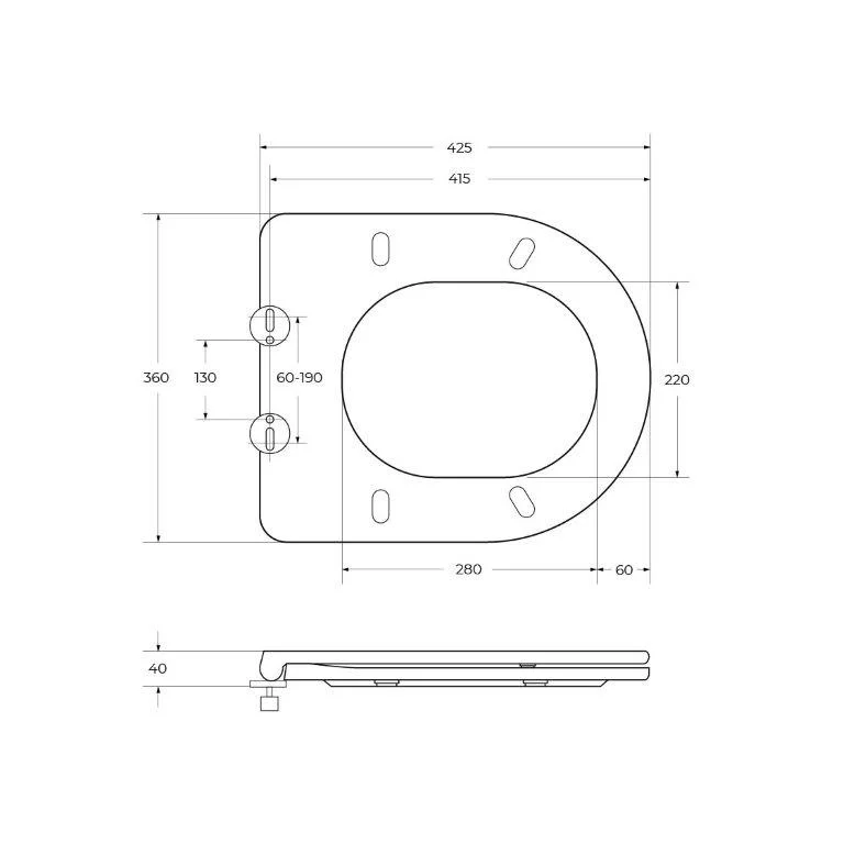 Приобрести belbagno крышка-сиденье tre, белое bb8001sc
