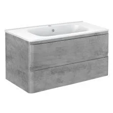 Vincea Тумба подвесная Vico 100 см, бетон VMC-2V100BT;VCB-2VP100W