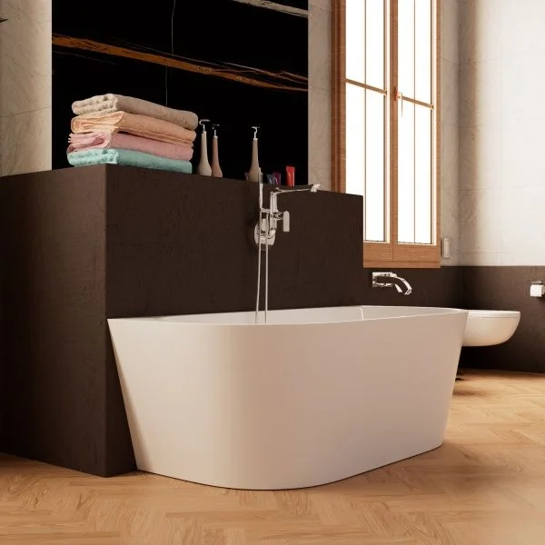 Приобрести frank акриловая ванна f6163 white,170х80 см, пристенная