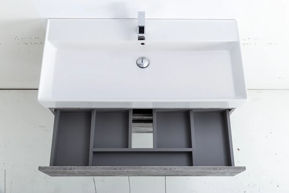 Приобрести cezares тумба подвесная с раковиной molveno 46 80 см legno grigio, серая molveno 46-80-2c-so-lg