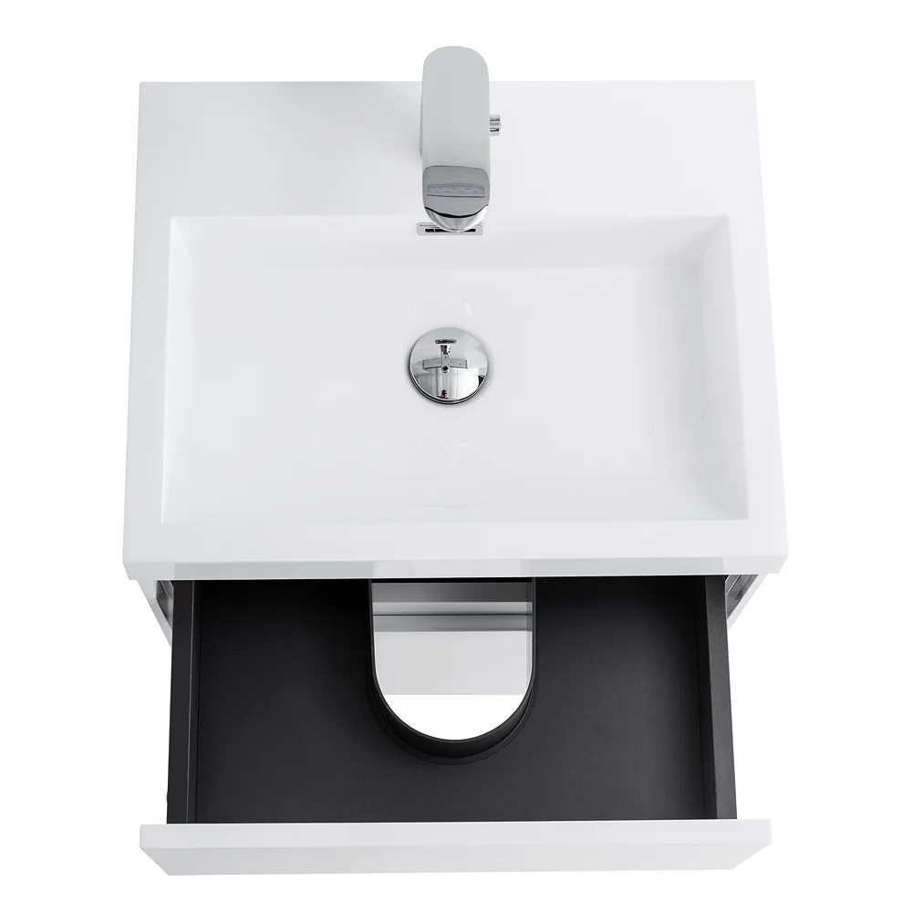 Приобрести belbagno тумба с раковиной pietra mini 50 см, подвесная 50as bianco lucido, белая раковина
