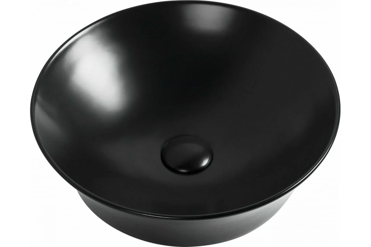 Приобрести aquanet раковина smart-1-mb 42х42 см, черный матовый