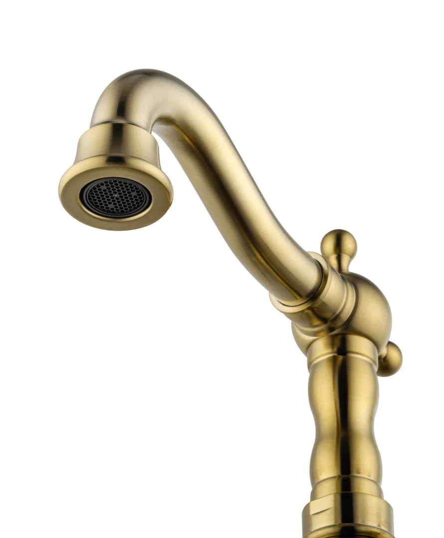 Приобрести смеситель для раковины wonzon & woghand retro, брашированное золото (ww-88139020-bg)