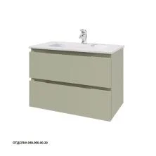 Caprigo Тумба с раковиной SYDNEY 85 см, зеленая, эмаль