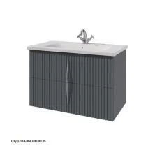 Caprigo Тумба с раковиной NOVARA 80 см, графит, эмаль 34916 3