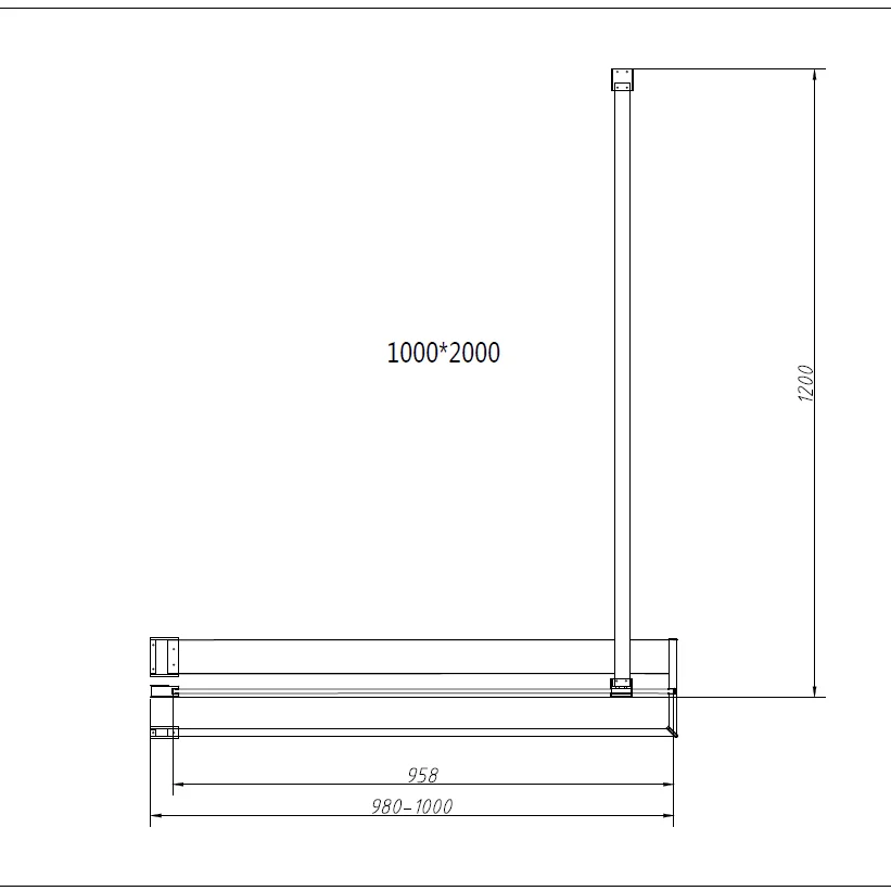 Приобрести vincea душевая перегородка walk-in 100 см, тонированная, черная vsw-4hr100cgb