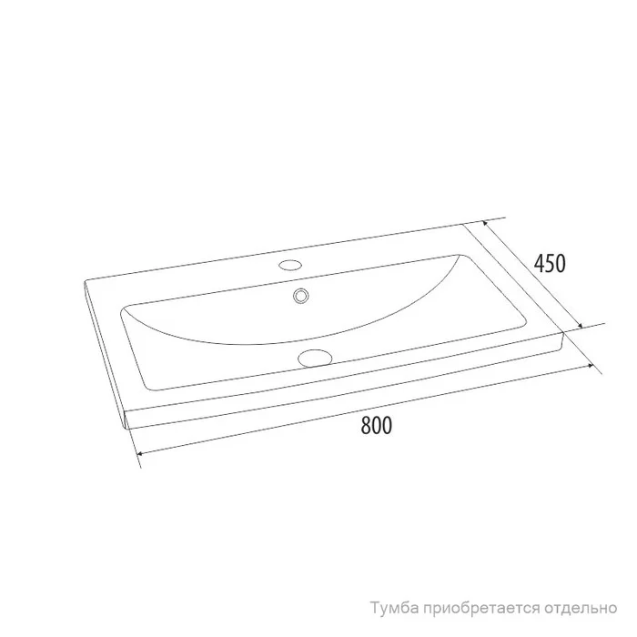Приобрести iddis раковина встраиваемая milardo 80 см, белая 0018000i28