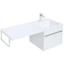 Aquanet Тумба с раковиной Токио 48 см, белая (подвесная, 1 ящик)