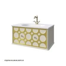 Caprigo Тумба с раковиной CAPRICE 80 см, слоновая кость/золото, эмаль 25012 5