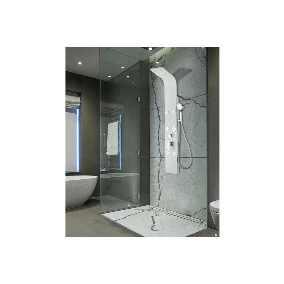 Приобрести aquanet душевая панель galaxy white 150 см с гидромассажем