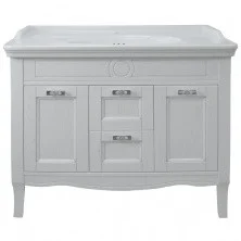 Azario Тумба напольная с раковиной CAROLINA 100-4, 100см. серебро CS00069426