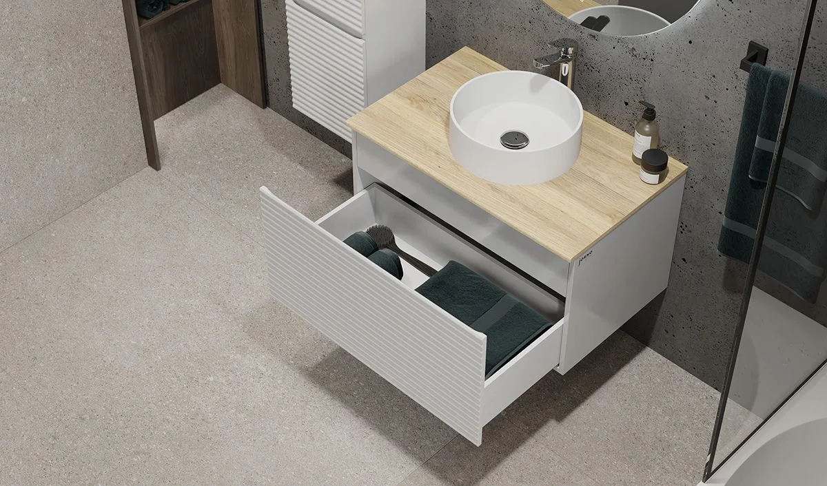 Приобрести jorno тумба подвесная cossety 80 см со столешницей, белая