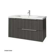 Caprigo Тумба с раковиной RAIN 100 см, левая, графит