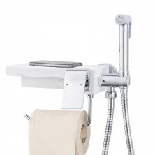 Gappo Встроенный гигиенический душ G7296 с бумагодержателем, белый/хром