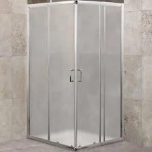 Ограждение душевое BelBagno UNIQUE-A-2 850-1000х850-1000 хром/рифленое