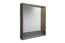 Сomforty Зеркало Томари-70 с подсветкой, дуб темно-коричневый