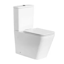 BelBagno Унитаз компакт безободковый ARDENTE-R с сиденьем дюропласт, микролифт, белый BB02093CPR/BB2312SC