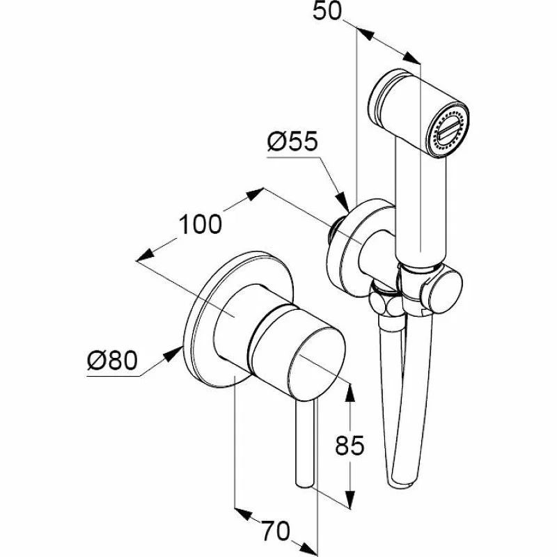 Приобрести kludi bozz гигиенический набор, комплект, арт. 389980576