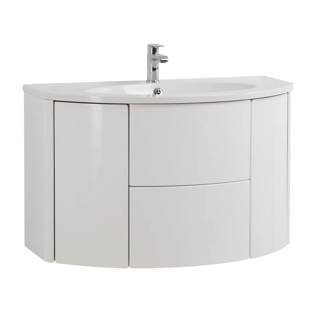 Приобрести cezares тумба подвесная с раковиной eden 91 см bianco lucido, белая 55146