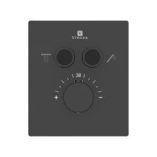 Vincea Встраиваемый смеситель для душа Inspire, термостат , черный матовый VSCV-321T-MMB
