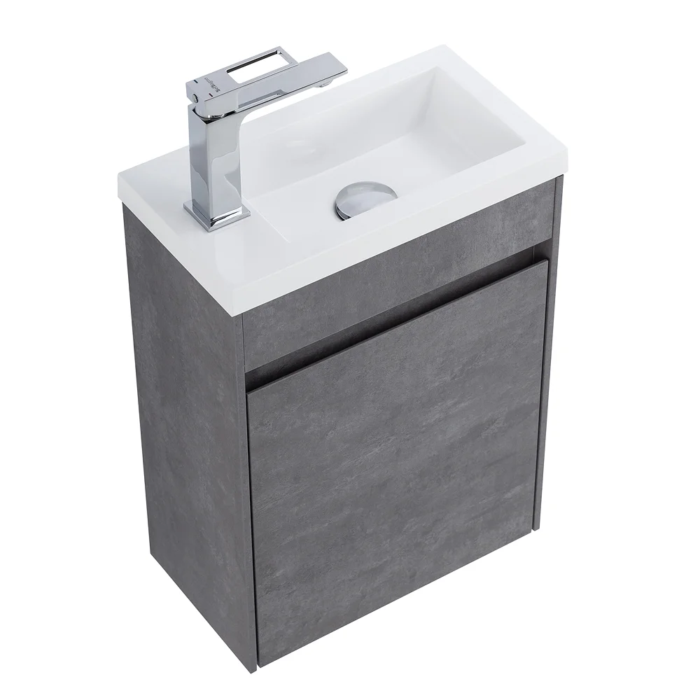 Приобрести belbagno тумба с раковиной pietra mini 40 см, подвесная с дверью 40-r stucco cemento, белая раковина