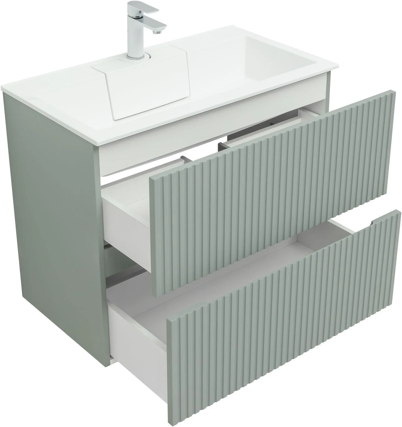 Приобрести aquanet тумба с раковиной джейн 80 см, мисти грин