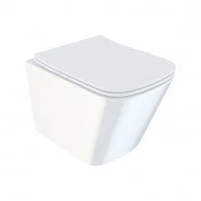 IDDIS Унитаз подвесной безободковый Bild, с тонкой крышкой микролифт, BILRDSEi25