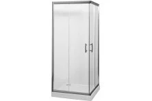 Aquanet Душевое ограждение Alfa Cube NAA1142 100x100, прозрачное стекло