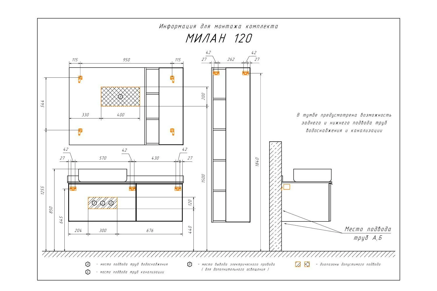 Приобрести сomforty тумба со столешницей и раковиной милан-120 белая с раковиной 78189