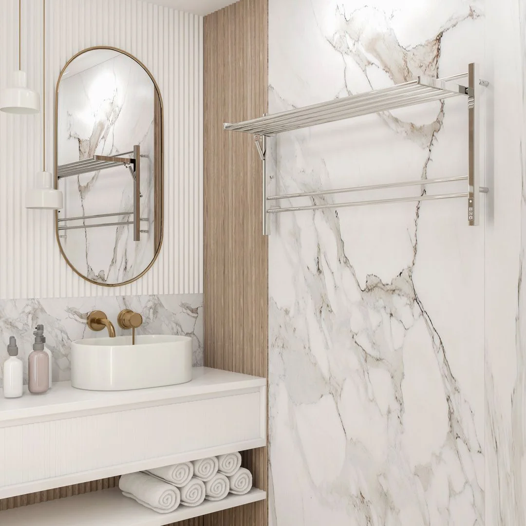 Приобрести terminus полотенцесушитель горизонт п8 120х60 см, с полкой, электрический, хром