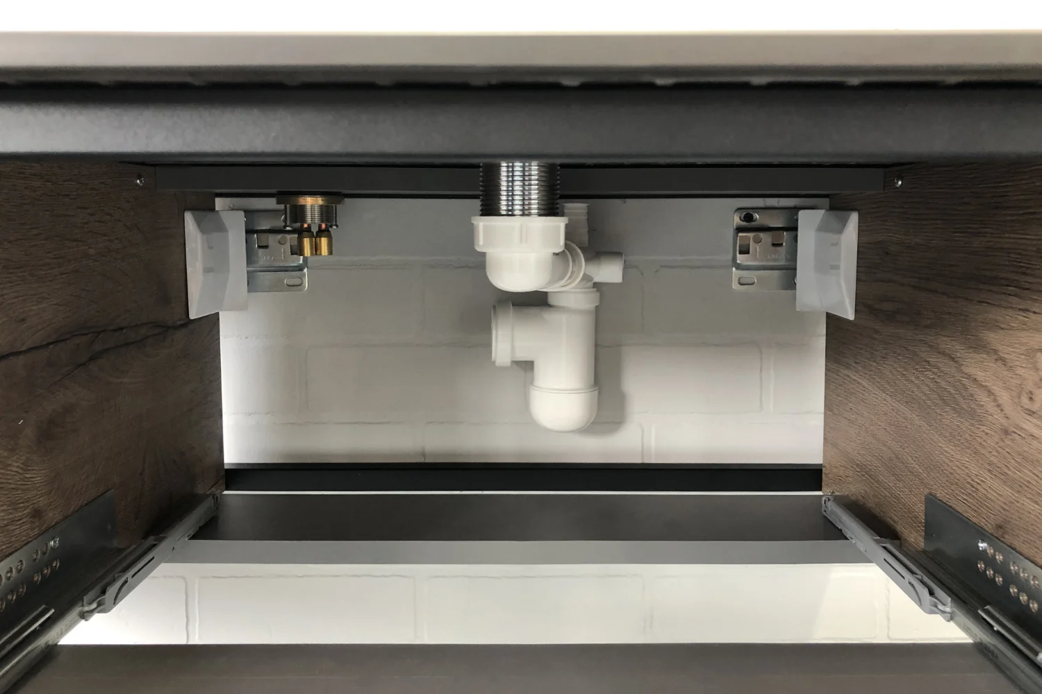 Приобрести сomforty тумба со столешницей и раковиной "лиссабон-95" дуб темный, правая столешница