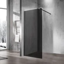 Vincea Душевая перегородка Walk-In 100 см, тонированное, черная VSW-1H100CGB