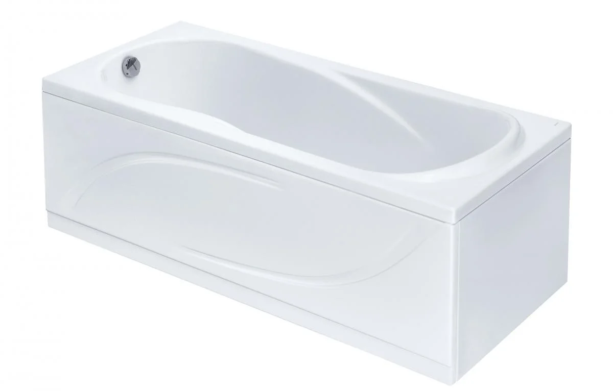 Приобрести акриловая ванна прямоугольная каледония 160х75 см белая