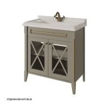 Caprigo Тумба с раковиной NAPOLI 80 см, серая, эмаль 11212UV 3