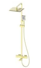 Душевая система с термостатом WONZON & WOGHAND, Брашированное золото (WW-88739901-BG)