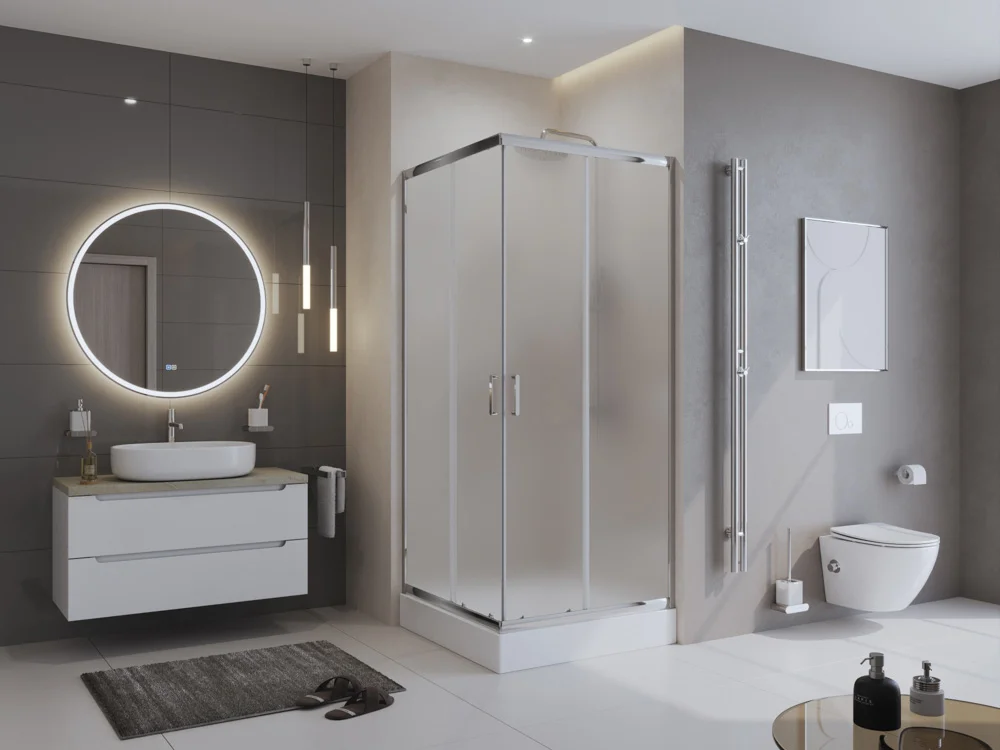 Приобрести belbagno душевое ограждение 80х80 см uno-195-a-2-80-p-cr