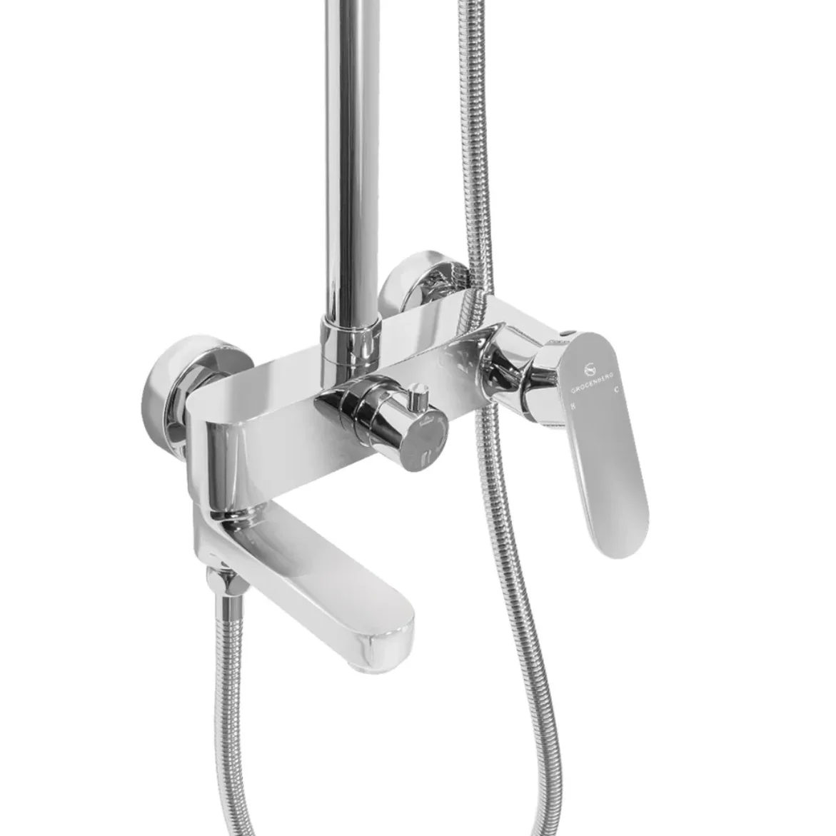 Приобрести grocenberg душевая система, хром gb7011cr